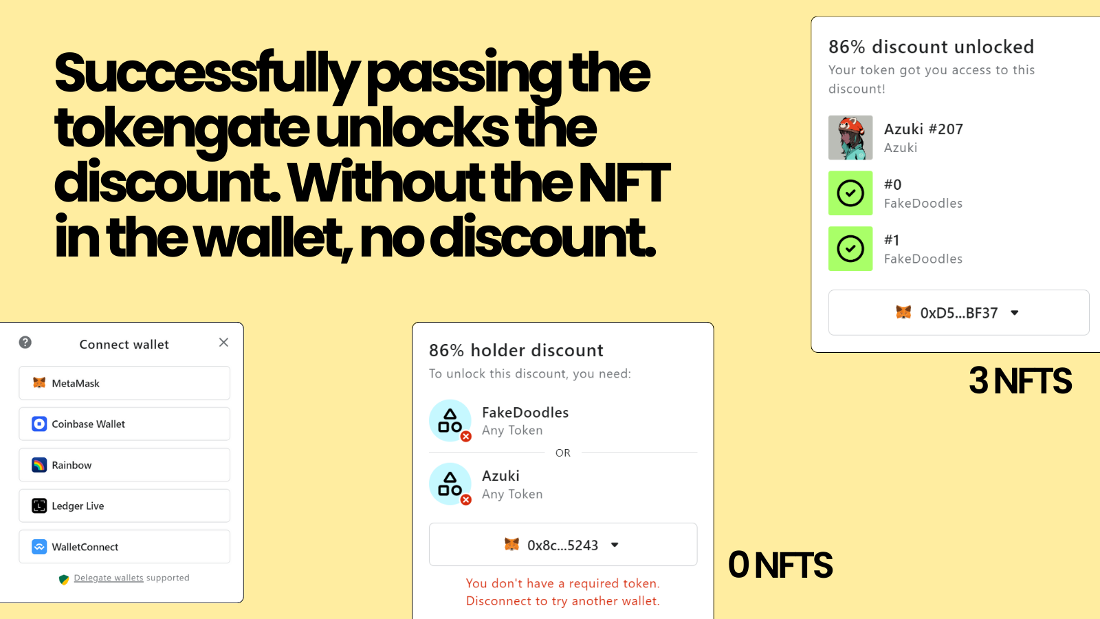 NFT Gate: Tokengated Discounts Screenshot