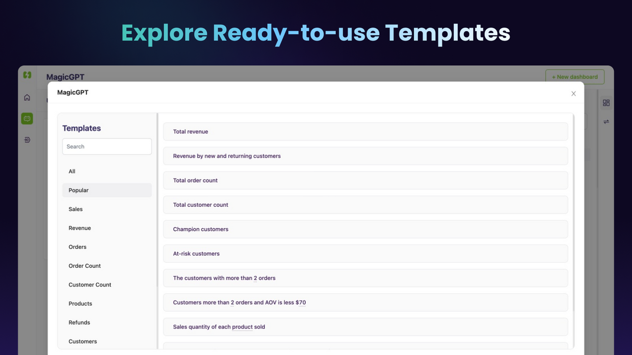 Explora plantillas listas para usar