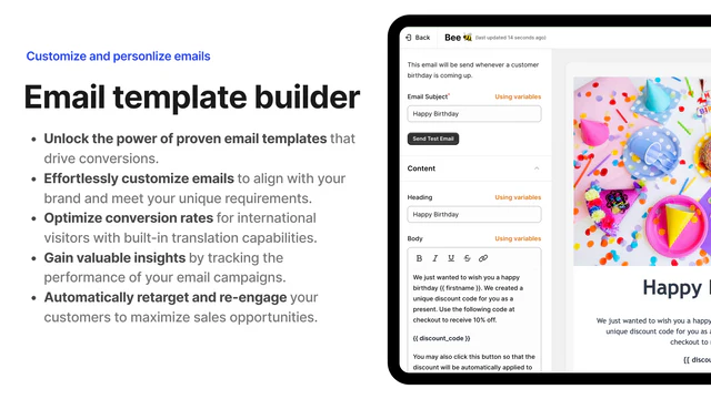 Email template builder