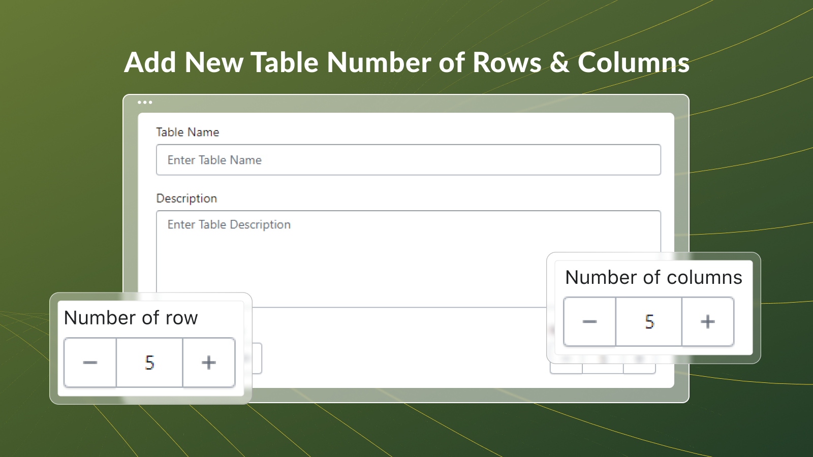 Table list, sort data in description table