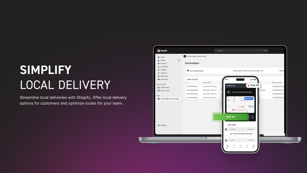 QuickShipper: Delivery Manager Screenshot