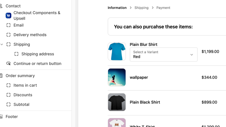 Checkify ‑ Customize Checkout Screenshot