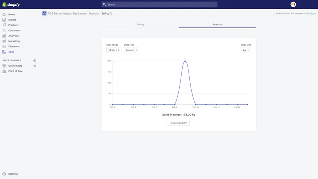 Shopify pos app, pos app ipad, shopify app sell by x, reporting