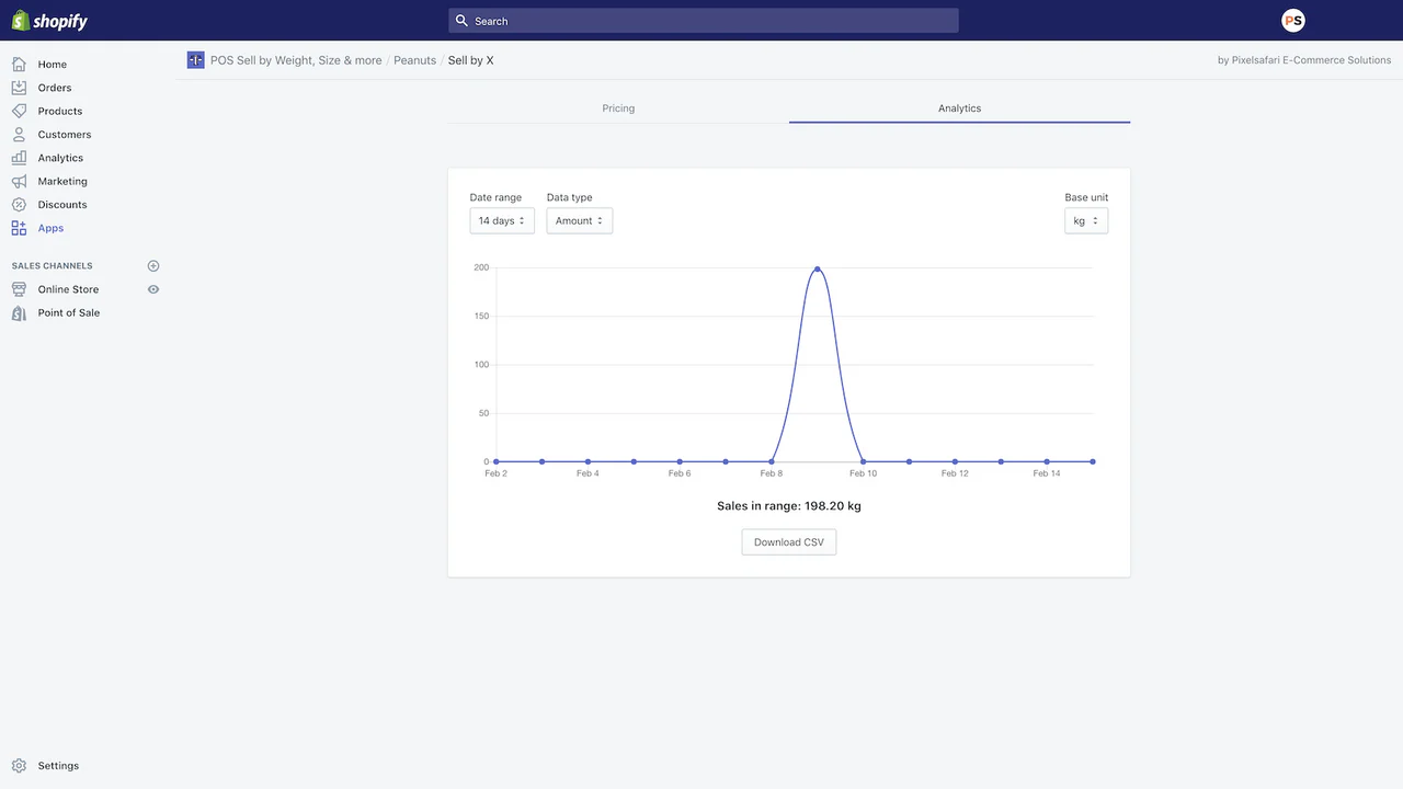 Shopify pos app, pos app ipad, shopify app sälj efter x, rapportering