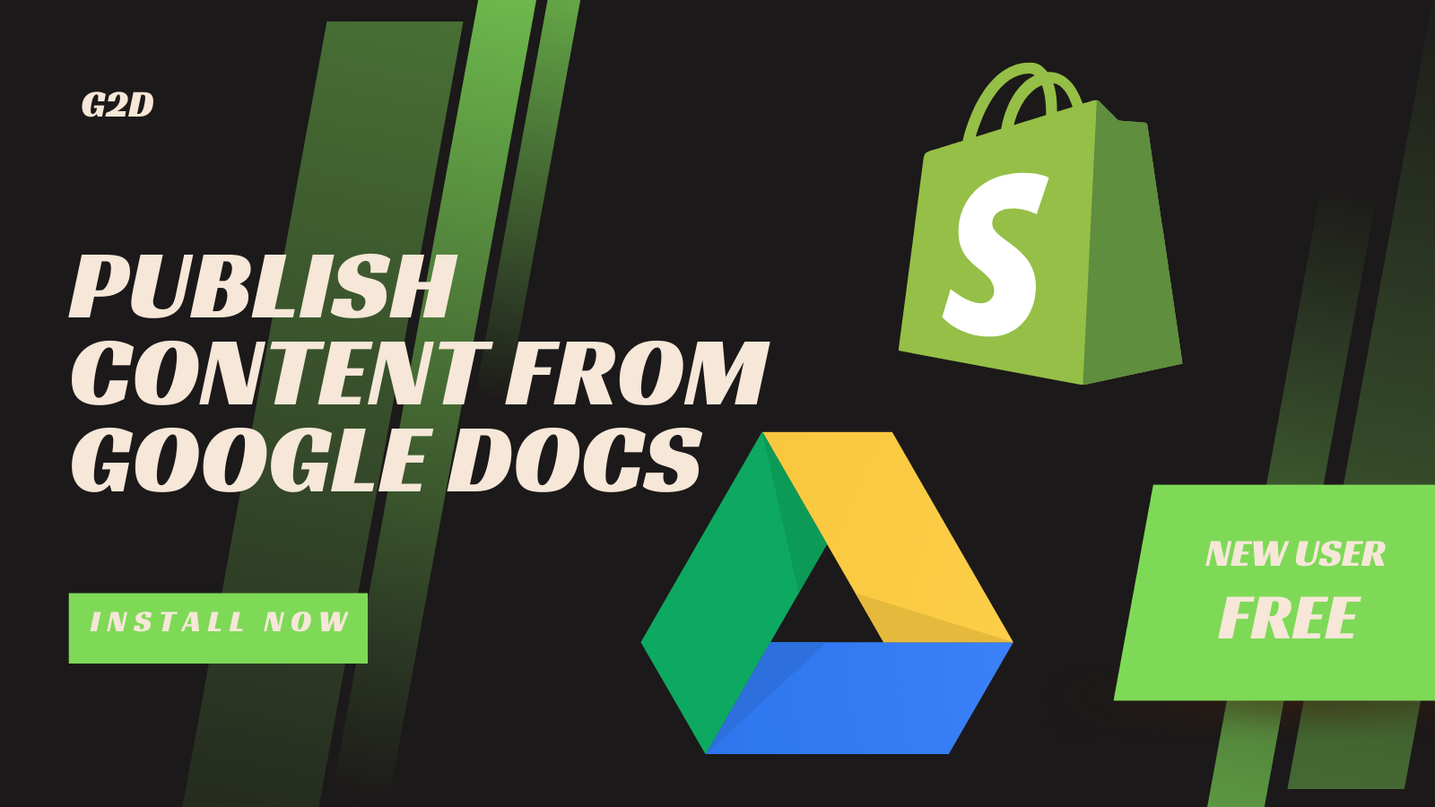 G2D Feature Image - Publish Content to Shopify From Google Docs