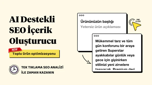 AI SEO içerik oluşturucu SEO optimizasyonu ile zaman kazanın