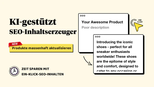 SEO-Titel, Beschreibung, Meta-Tags, Bild-Alt-Text-Generator & KI