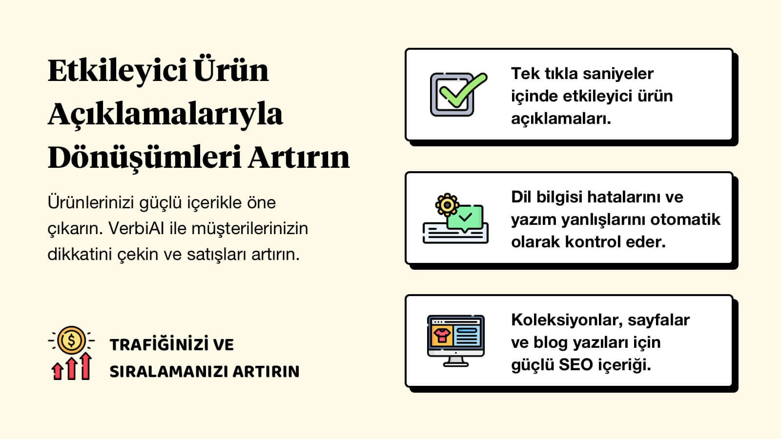 AI destekli SEO ürün açıklamaları