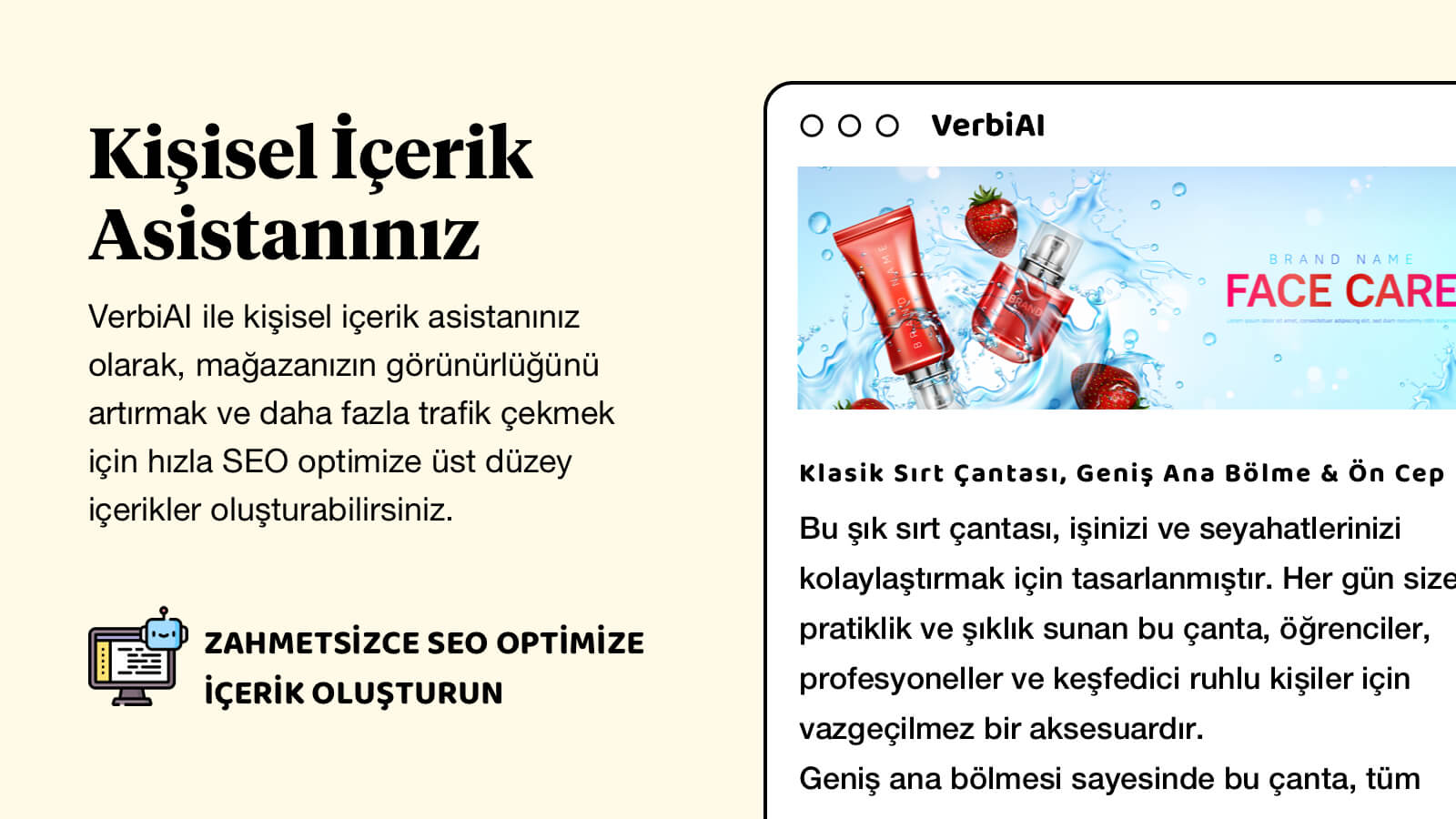 SEO içerik asistanınız olarak SEO optimize içerikler oluşturun