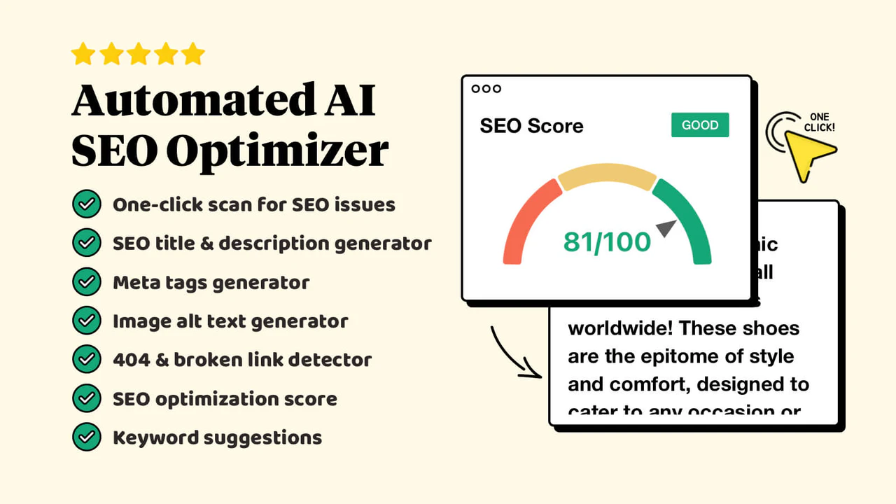 ChatGPT AI SEO-optimering og masseproduktbeskrivelsesgenerator