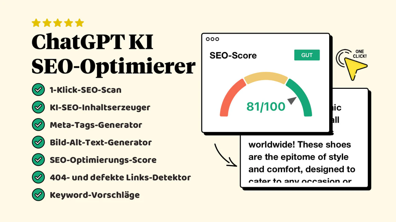 ChatGPT KI-SEO-Optimierer & Massenbeschreibungsgenerator