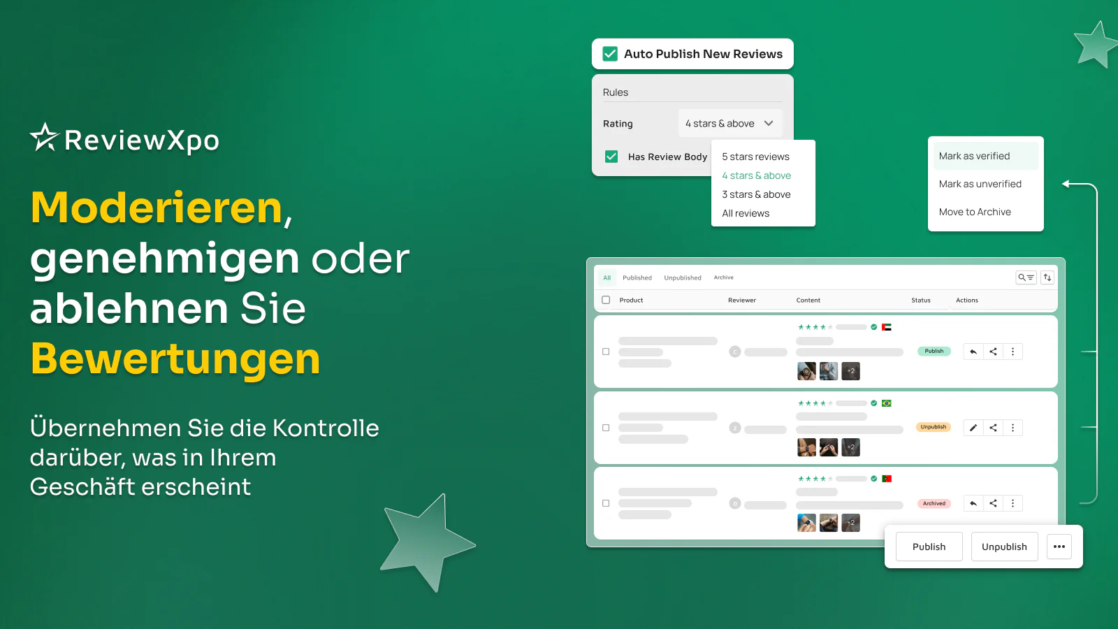 Anpassbares Shopify Produktbewertungs-Widget