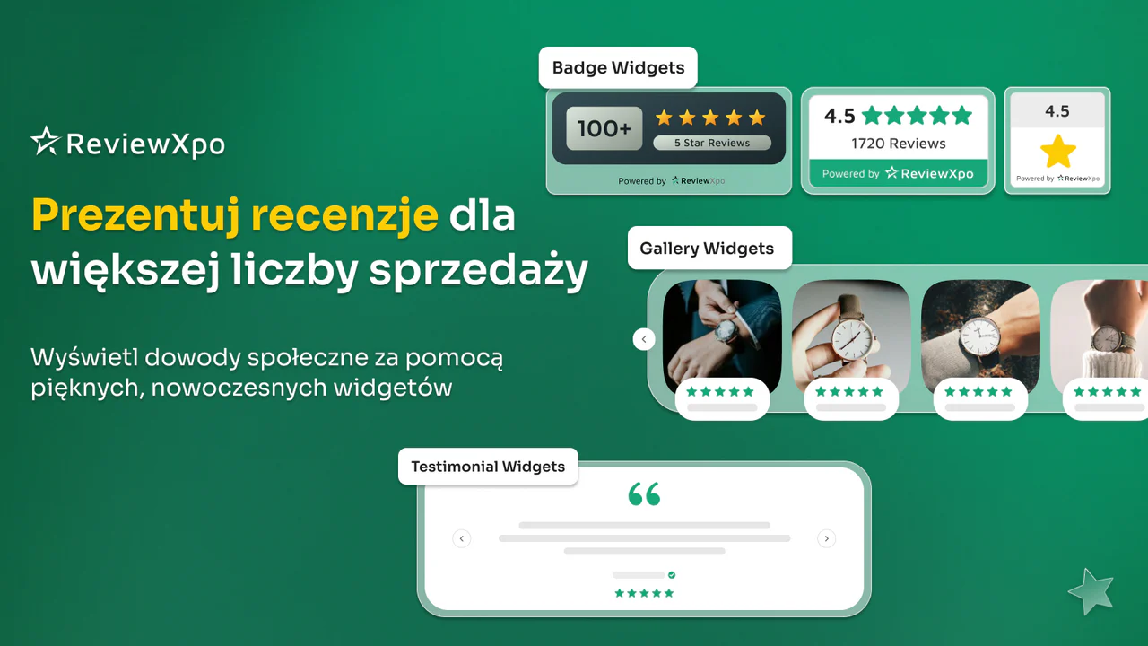 Prezentuj recenzje produktów w celu uzyskania dowodu społecznego