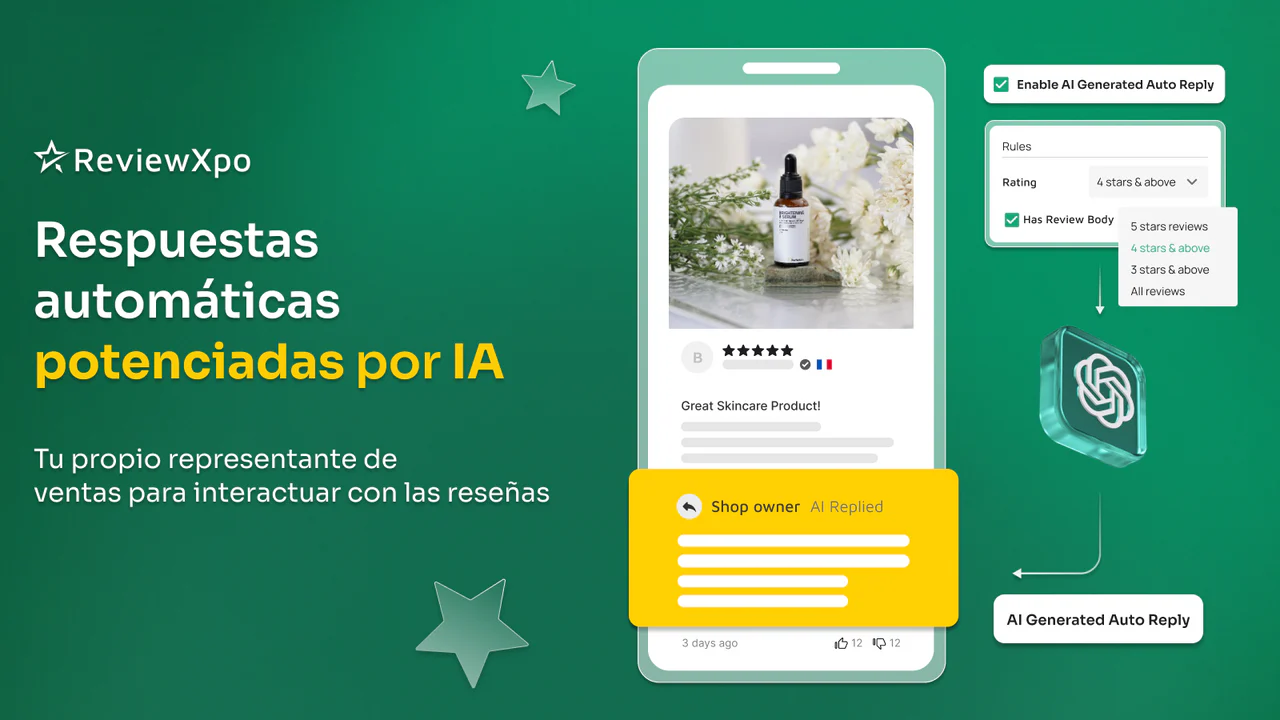 Respuesta automática a reseñas de clientes y atención personaliz