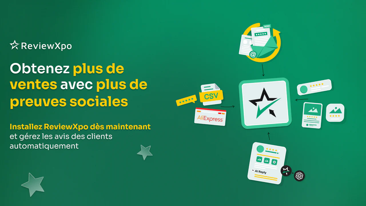 Installez l'application d'avis produits maintenant