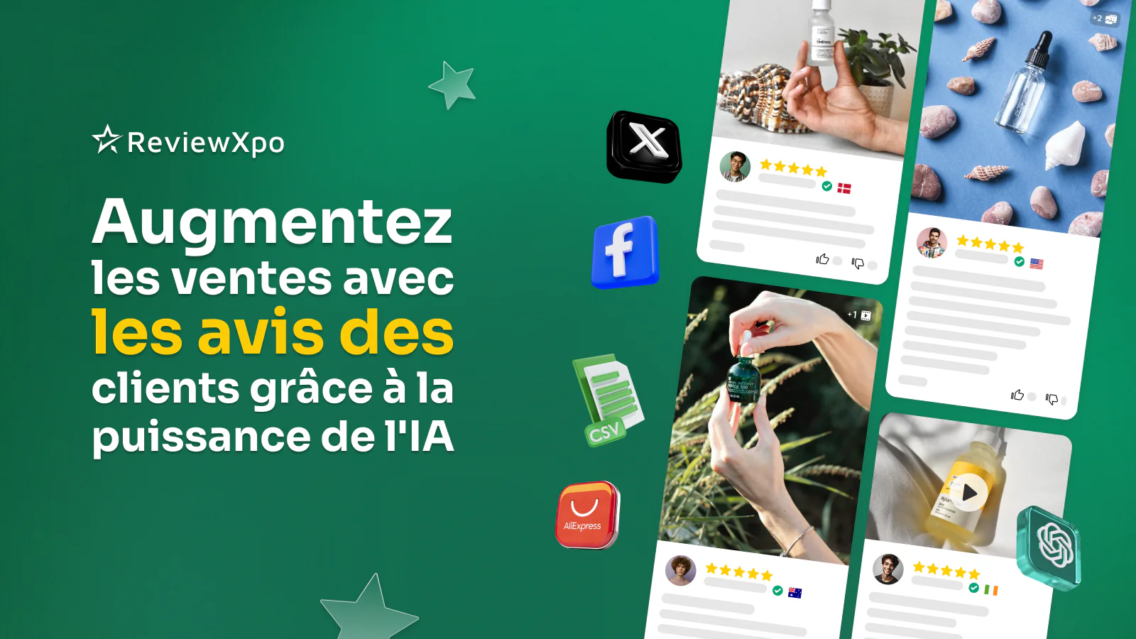 Application d'avis sur les produits