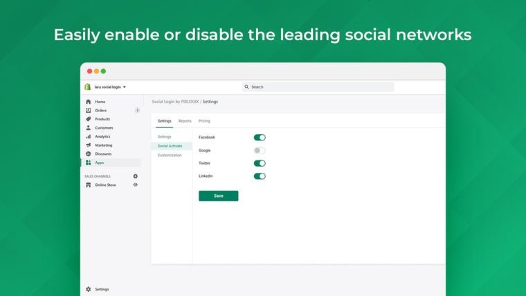 Easy Social Login Screenshot