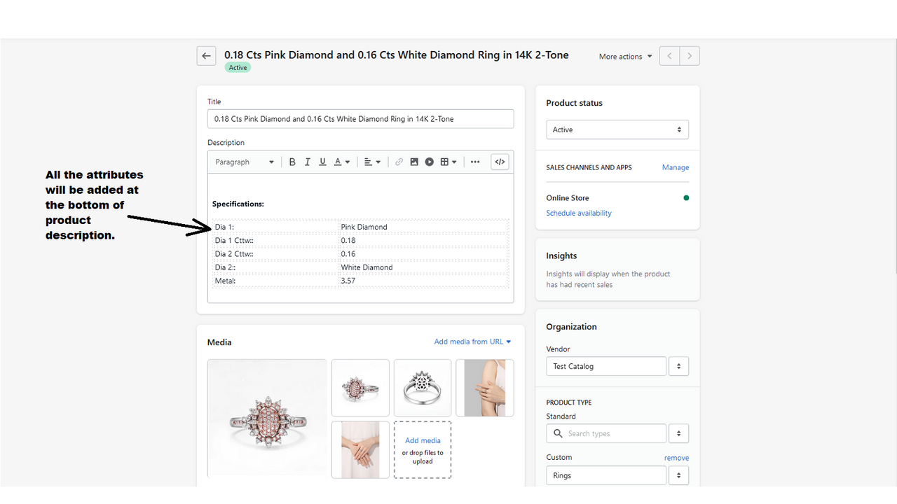 Products Specifications