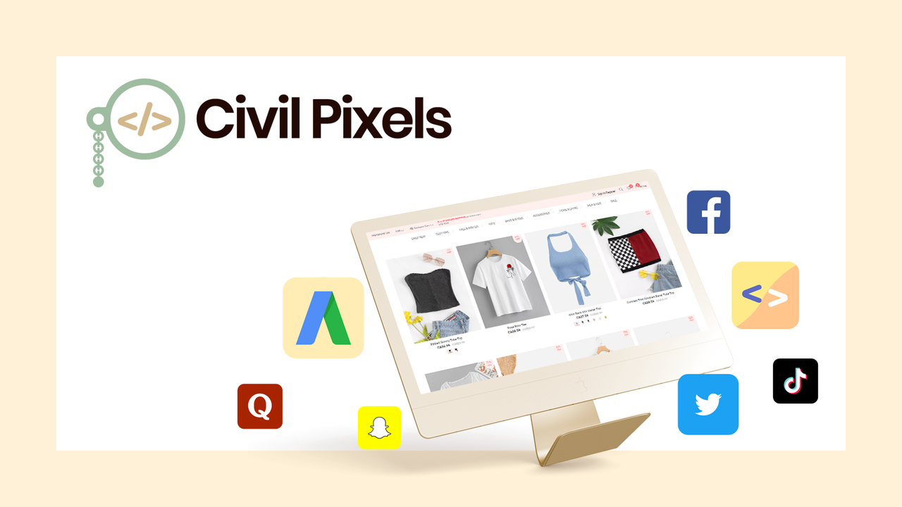 Civil Pixels adiciona rastreamento para todas as suas tags e pixels.