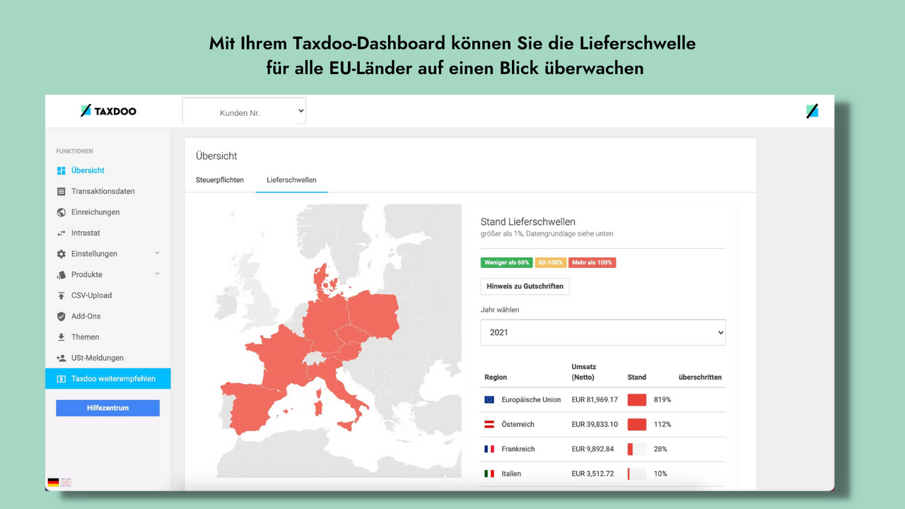 Taxdoo Dashboard I