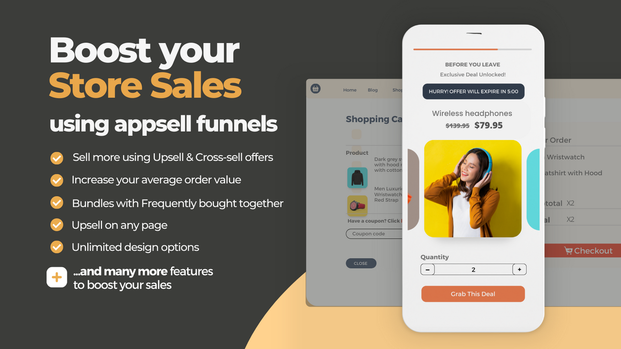 Boost your sales using upsell & cross sell funnels