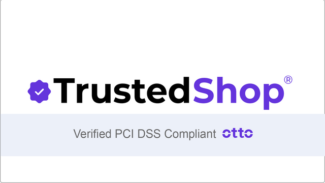 TrustedShop PCI Verified Badge gives customers confidence