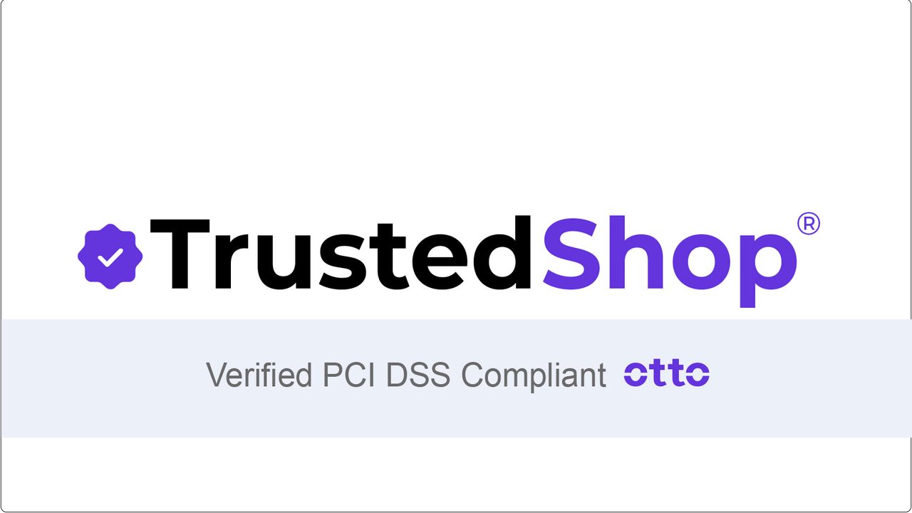 La insignia verificada de TrustedShop PCI da confianza a los clientes