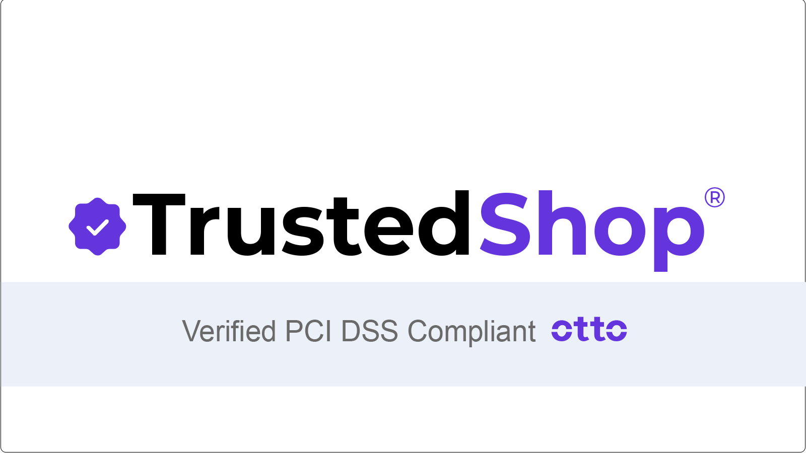 La insignia verificada de TrustedShop PCI da confianza a los clientes