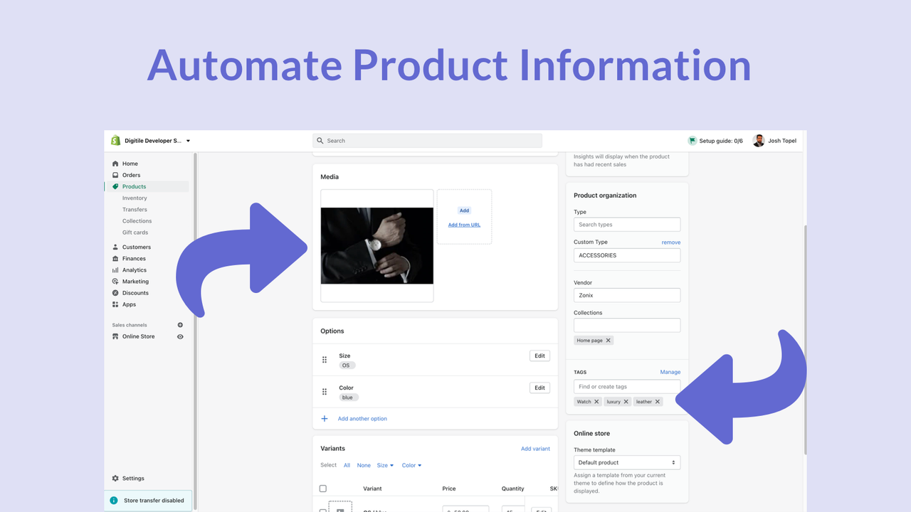 Automate enriching product information