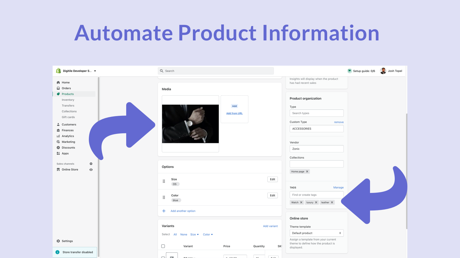 Automatisez l'enrichissement des informations sur les produits