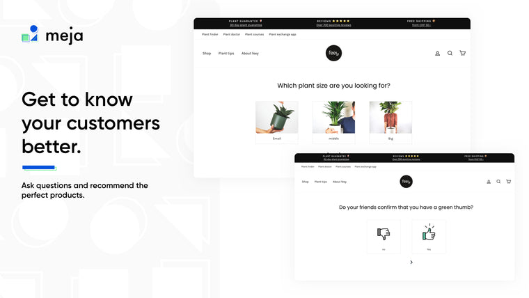 Meja ‑ Product Recommender Screenshot