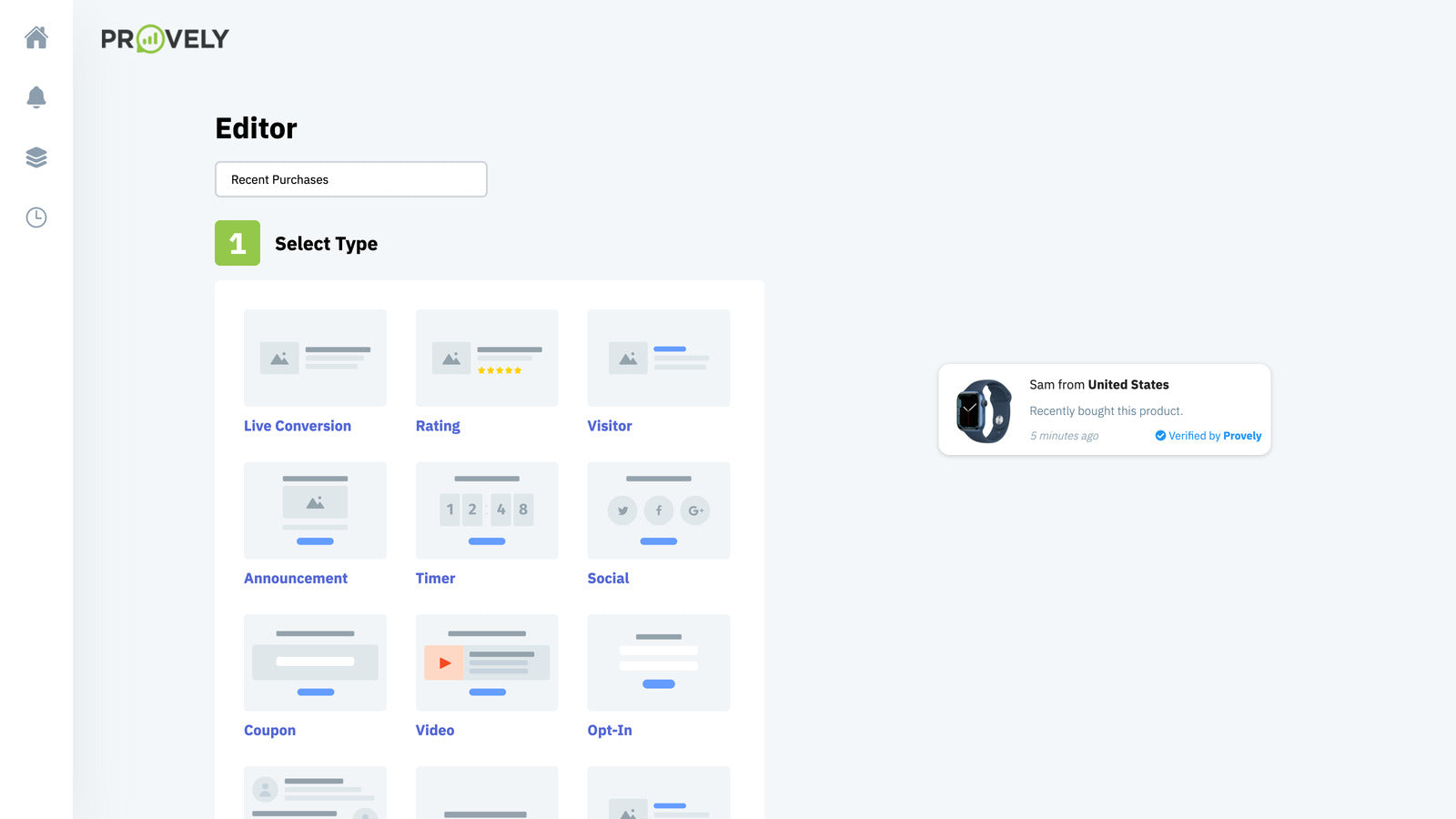 Provely Social Proof & Urgency Screenshot