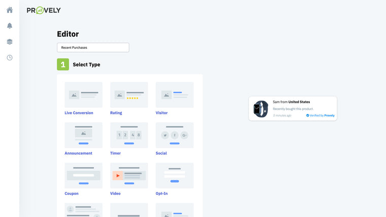 Provely Social Proof & Urgency Screenshot