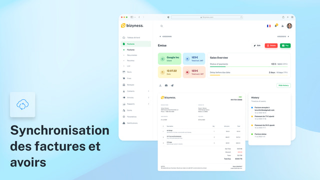 Synchronisation des factures
