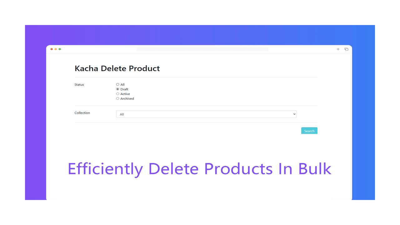 Delete Products In Bulk Automatically delete products