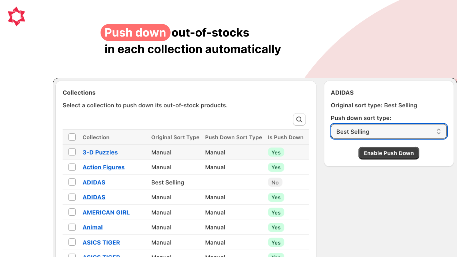 Redsun: Out of Stock Manager Screenshot