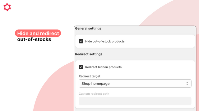 Hide & redirect sold out items automatically