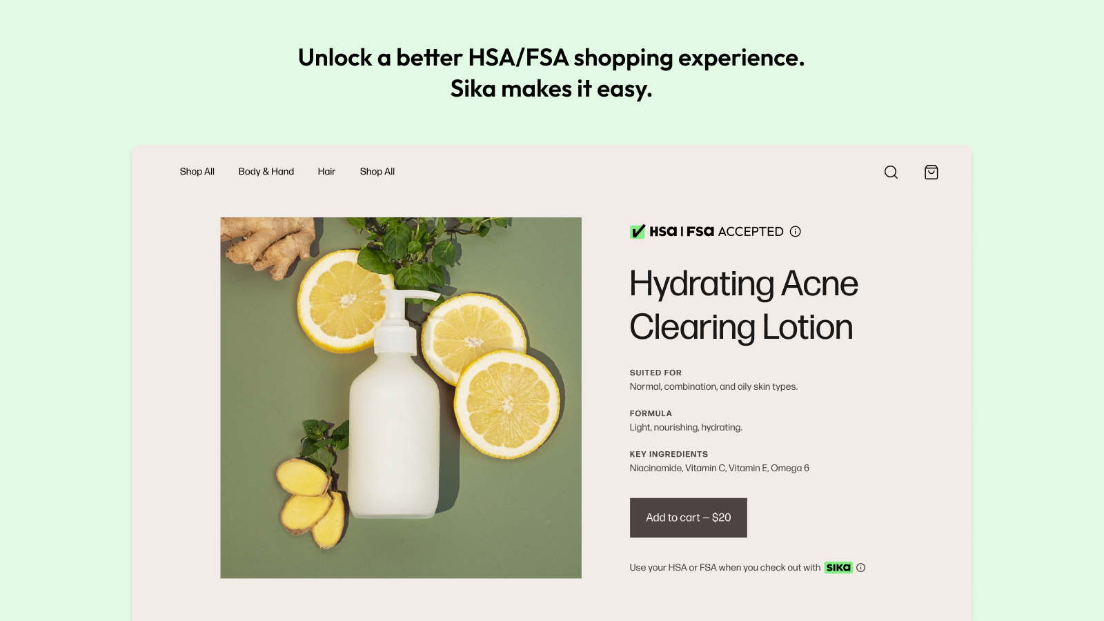 Unlock a better HSA/FSA shopping experience.