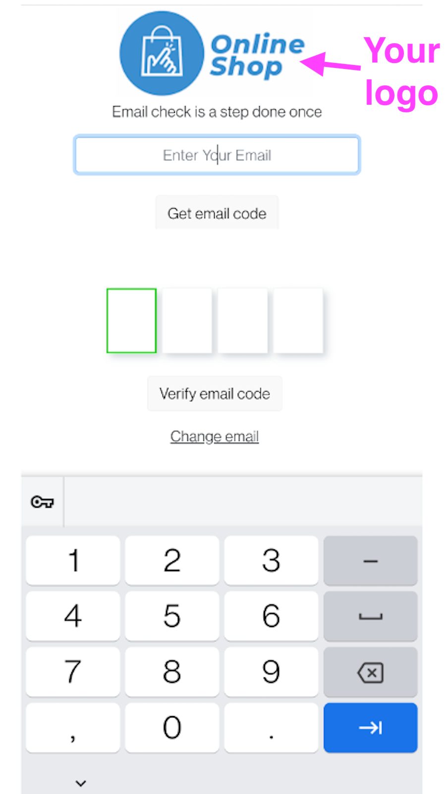 Logintap No Password Biometry Screenshot