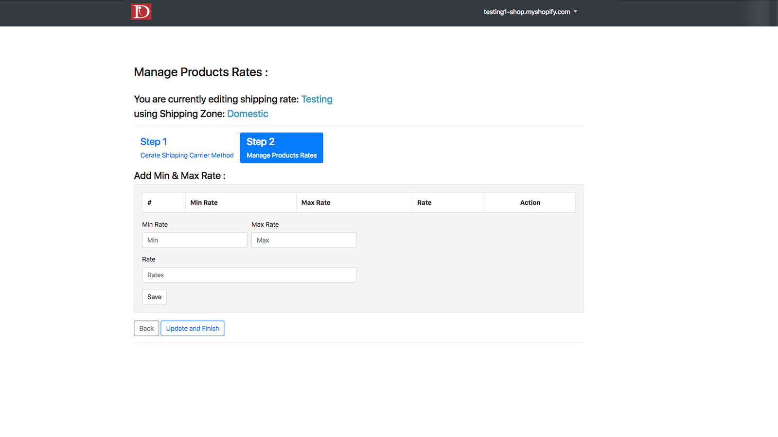 Cart Total based Shipping method configurations