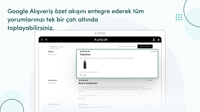 Google Alışveriş akışıyla tüm değerlendirmeler tek çatı altında.