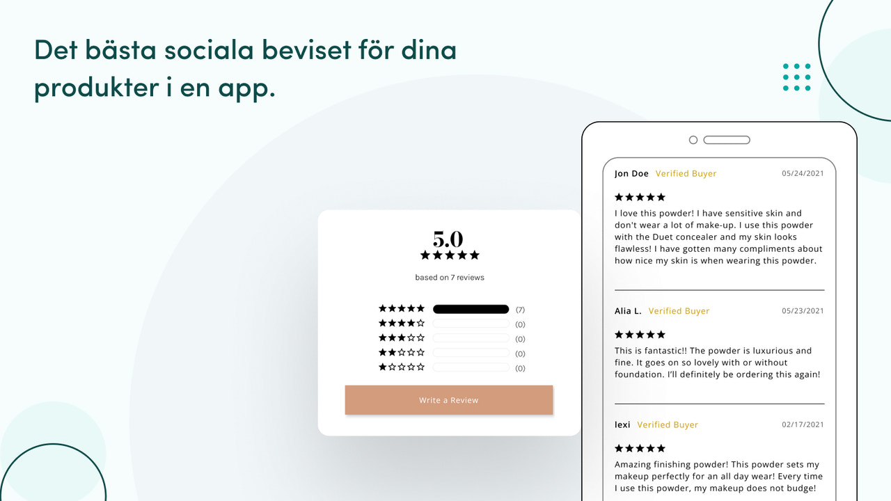 Sociala bevis som din butik behöver i form av produktrecensioner