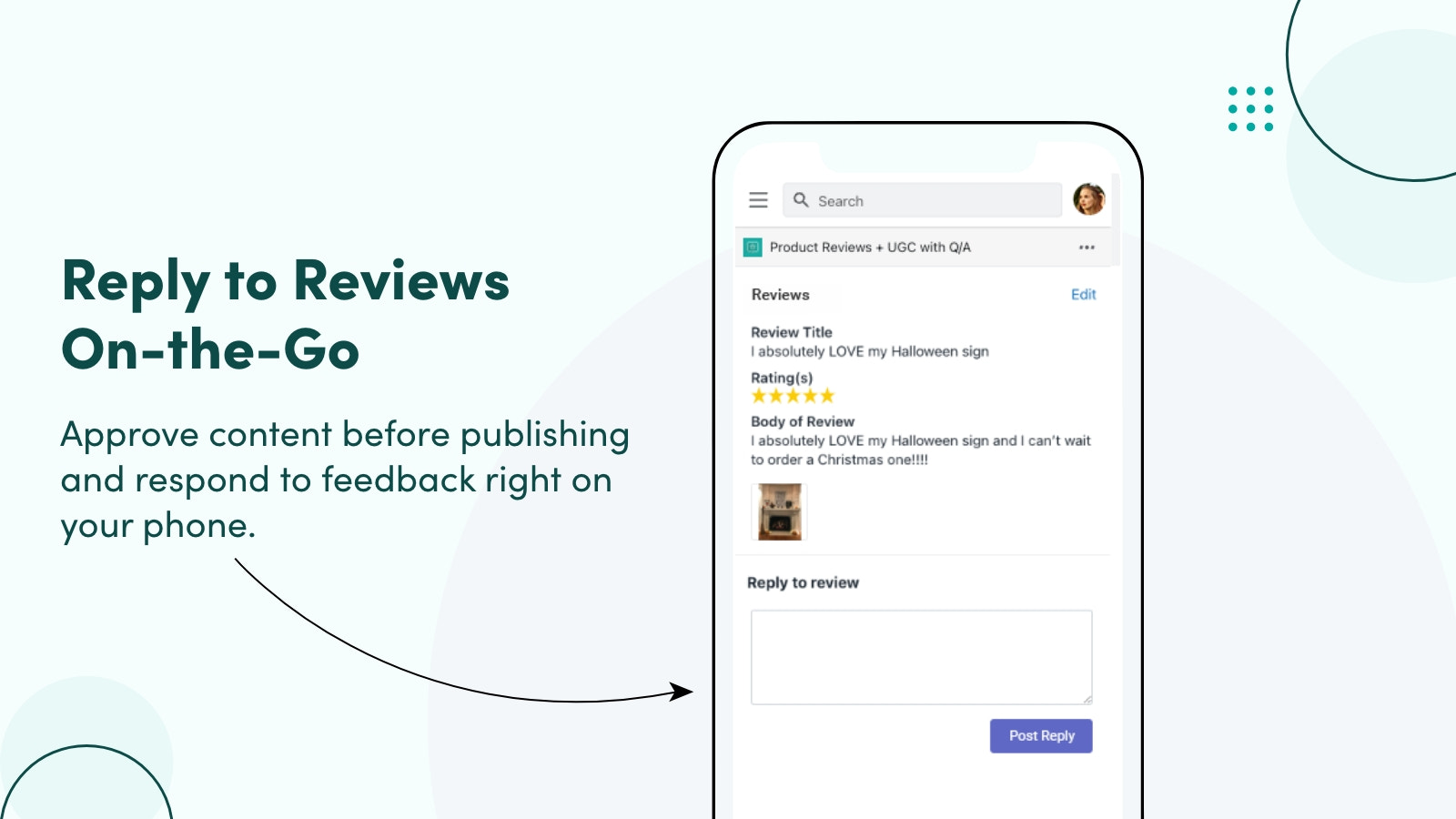 Reply to reviews on the go