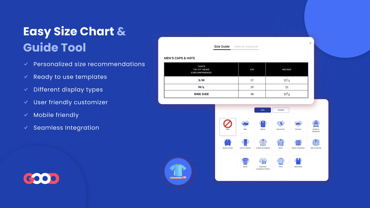 Size Charts & Size Guide ‑ ESC - Size Charts For Your Shopify