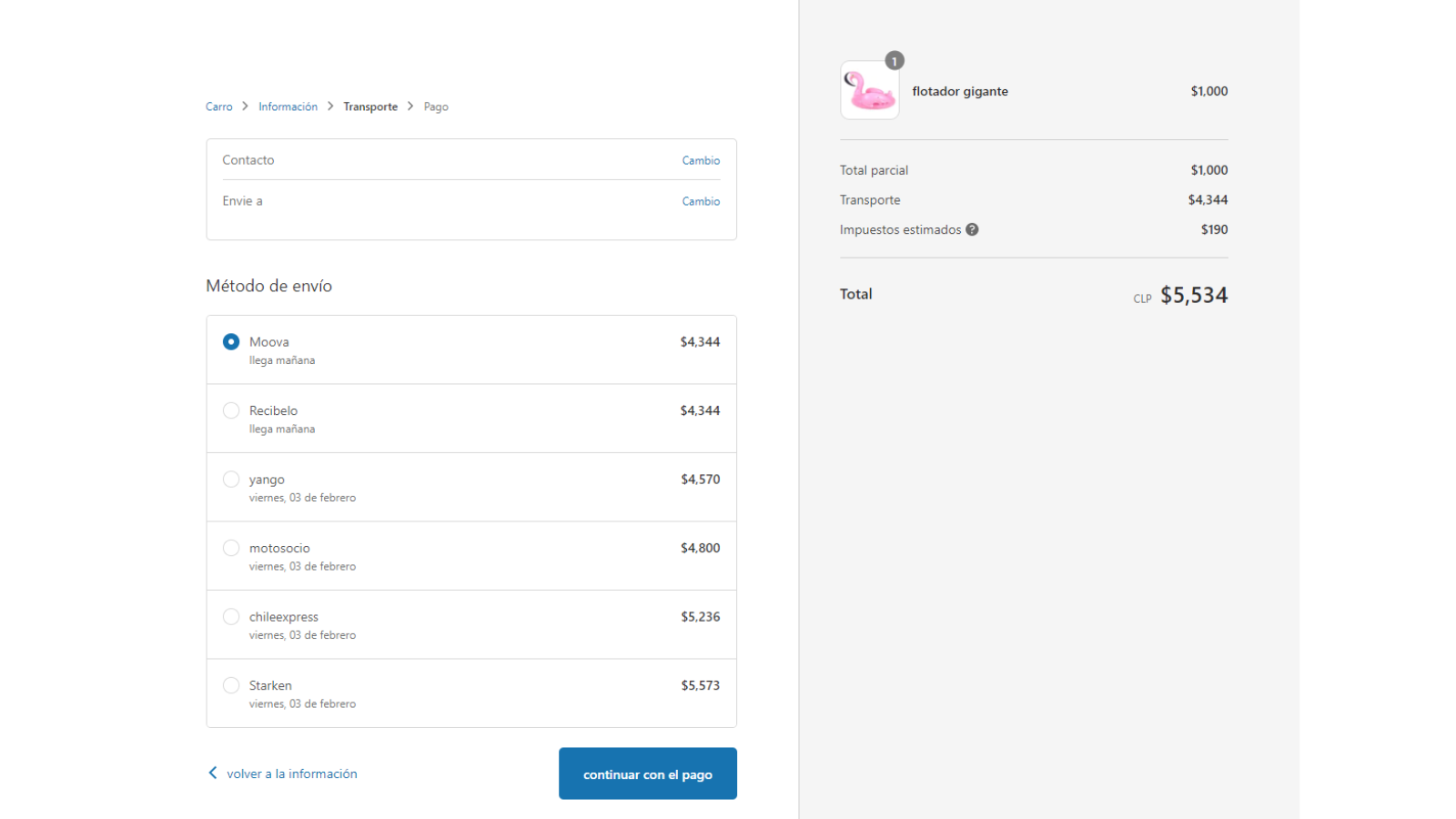 Shipit Rates.