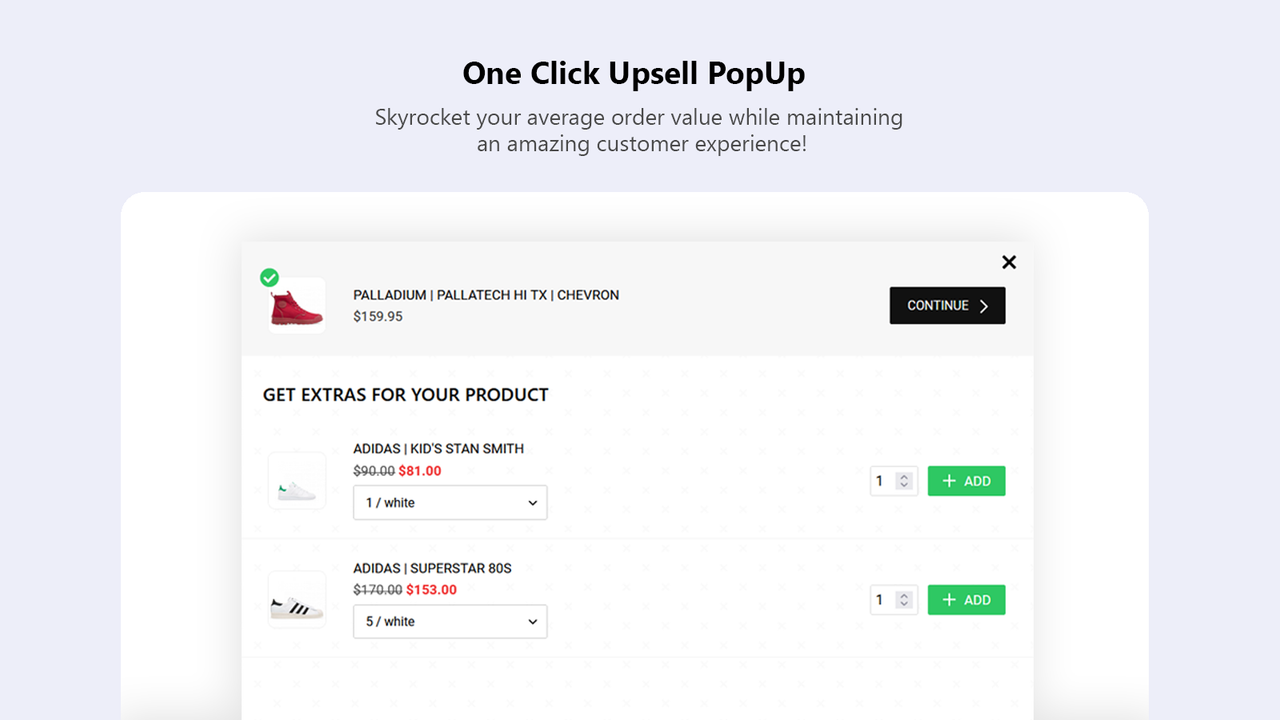 Upsell-Popup