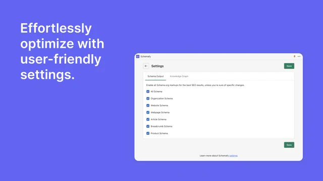 Effortlessly optimize with user-friendly settings.