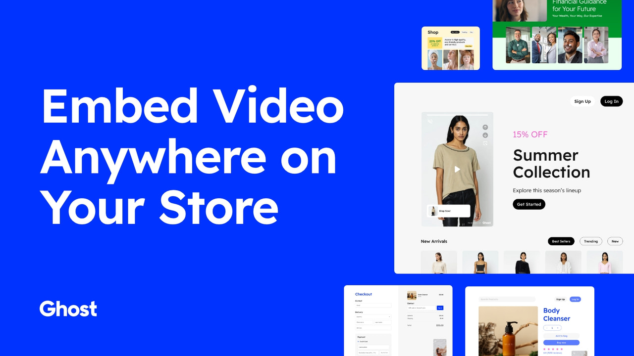 Bädda in video var som helst i din butik