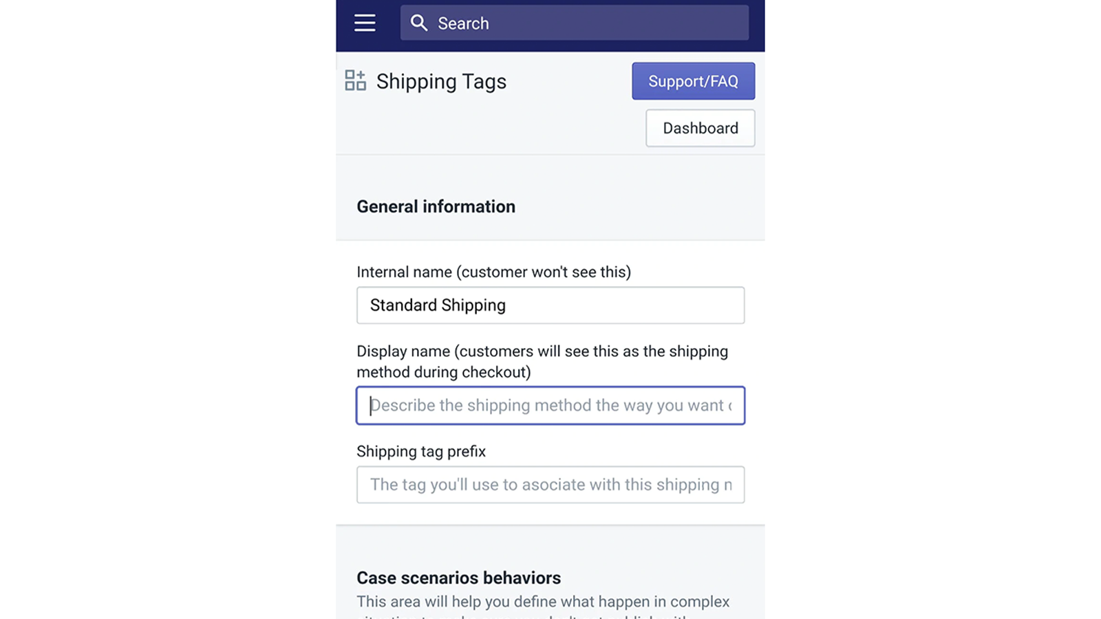 Shipping rates create shipping methods and rules