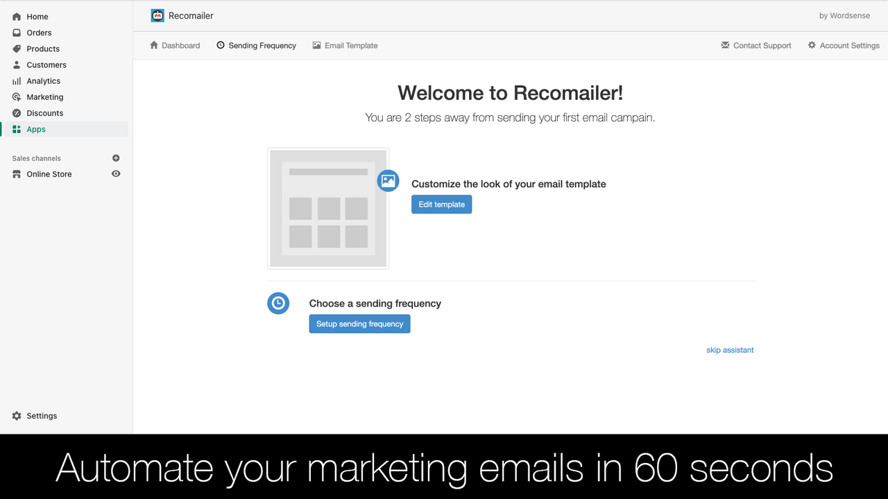 Automatiseer uw marketing e-mails in 60 seconden